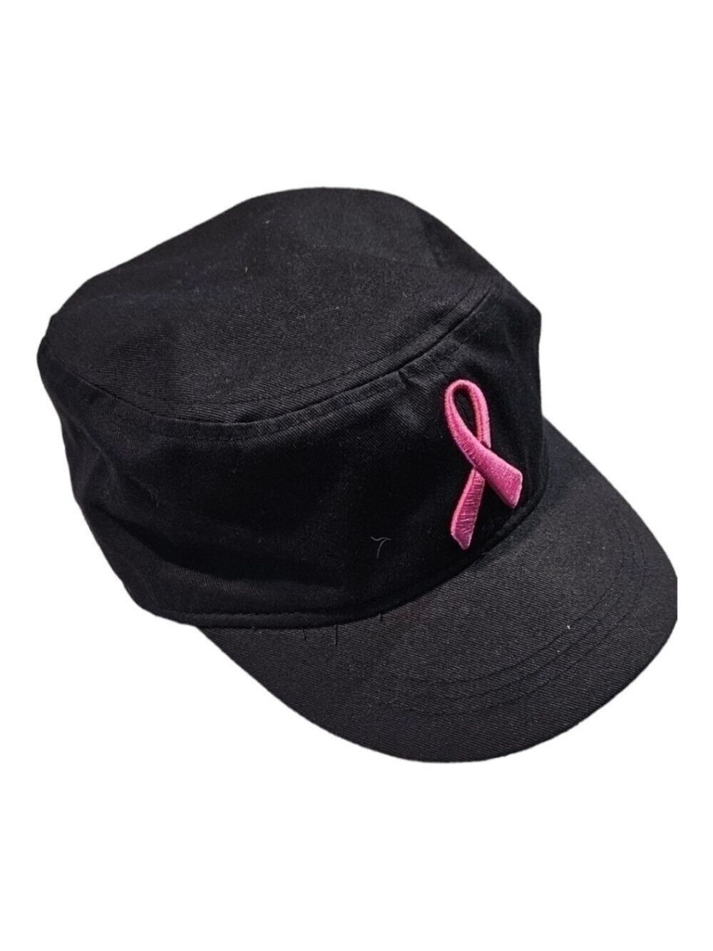 Ladies Support the Cure Black and Pink Hat - Picture 2 of 15